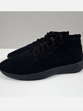 Allbirds Runner Up Mizzles Sneaker Mens 11 True Black Wool High Top Casual Comfy